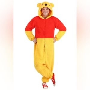 Disney - Adult Winnie the Pooh Sherpa Onesie - Large